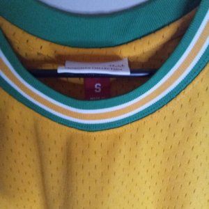 Oakland Oaks Rick Barry Yellow Swingman Jersey